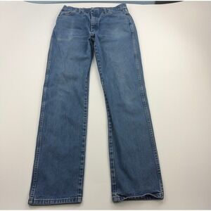 Wrangler Cowboy Cut Jeans Mens 34x36 Denim 13MWZPW Workwear Rodeo Denim